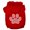 Red, variant on Pet Dog Cat Hoodie Screen Printed, "Chevron Paw Print"