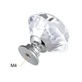 thumbnail image 3 of 30mm Crystal Knobs Drawer Diamond Shaped Transparent 12 Pack, 3 of 5