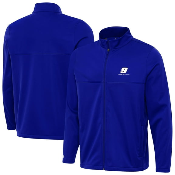Men's Antigua Royal Chase Elliott Links 2 Full-Zip Golf Jacket