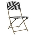 thumbnail image 4 of Mainstays Patio Folding Wicker Chair - Black & White, 4 of 7