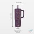 thumbnail image 4 of Zak Designs 30oz Harry Potter Double Wall Stainless Steel Vaccuum Insulated Sutton Straw Tumbler, 4 of 8