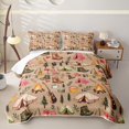 thumbnail image 2 of Erosebridal Camp Camper Twin Quilt Set,Rustic Country Style Twin Coverlet Set For Girls Kids,2-Piece, 2 of 7
