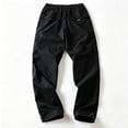 thumbnail image 5 of Men Stretch Cargo Trousers Light Multi Storage Reinforced Ripstop Field Travel Pants S-XL（1 piece）, 5 of 10