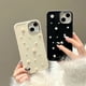 thumbnail image 4 of Funda De Teléfono 3D Pearl Para iPhone 7 8 Plus 11 12 13 14 Pro MAX 11Pro X XR XS SE 2020 2022 14Plus Silicona Líquida Mate Protector De Corazón Bling A Prueba De Golpes, 4 of 4