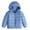Sky Blue, variant on Girls Jacket Size 6 4-12 Years Girls Metallic Shine Hooded Puffer Jacket Packable Warmth Padded Winter Coat