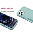 thumbnail image 5 of EBIZCITY for iPhone 12 Case and iPhone 12 Pro Case with Screen Protector, Heavy Duty Shockproof Armor Hard Plastic & Rubber Rugged Bumper 2-in-1 Case Cover 6.1" -Turquoise, 5 of 8