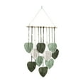 thumbnail image 4 of deevoka Macrame Wall Hanging Bohemian Woven Tapestry Background Leaf Tassels for Nursery Green, 4 of 9