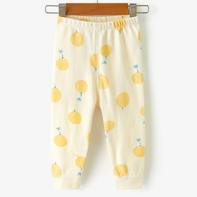 RXIRUCGD Pantalons d'Automne Pantalons en Coton pour Bébé Printemps et Automne Pantalons de Base pour Enfants Inside Out Pantalons pour Garçons et Filles Pantalons de Pyjama pour Enfants (Multicolore, Taille : 1 An)