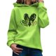 thumbnail image 1 of WILLBEST Sudadera de Mujer, Estilo Femenino, con Capucha, Manga Larga y Estampado, Inspirada En El Día de San Patricio (Tema Verde) Modelo 1595 Grande, 1 of 4