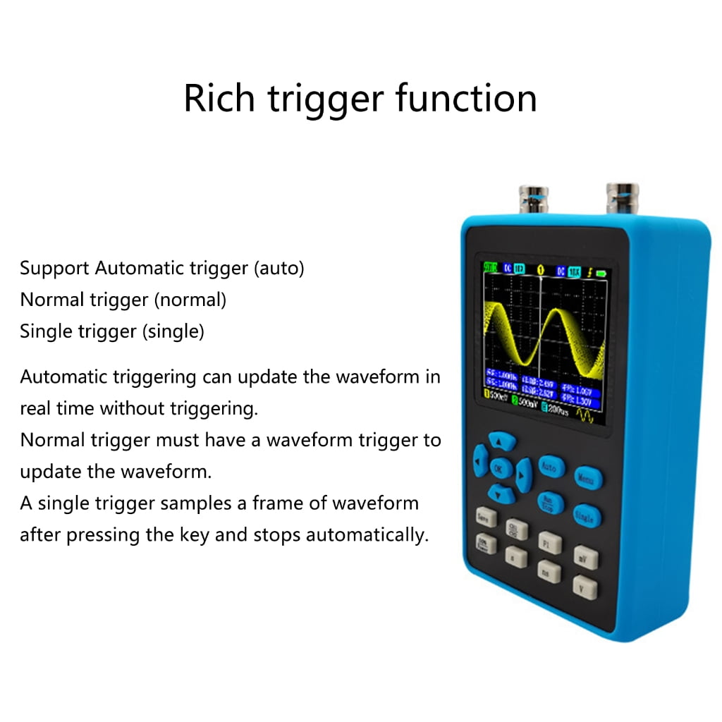 Digital Oscilloscope 120M Bandwidth 500MSa/s Sampling Rate Waveform Generator