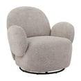 thumbnail image 5 of Tcbosik Swivel Barrel Chair, Single Sofa Chair, Modern Accent Chair for Living Room Bedroom, Grey, 5 of 8