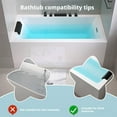thumbnail image 3 of sunsanly Bathtub Toy Storage Rack Splash Guard with Suction Cups Foldable Design Slip-Resistant Easy to Clean Bathtub Shower Splash Guard Organizer, 3 of 8