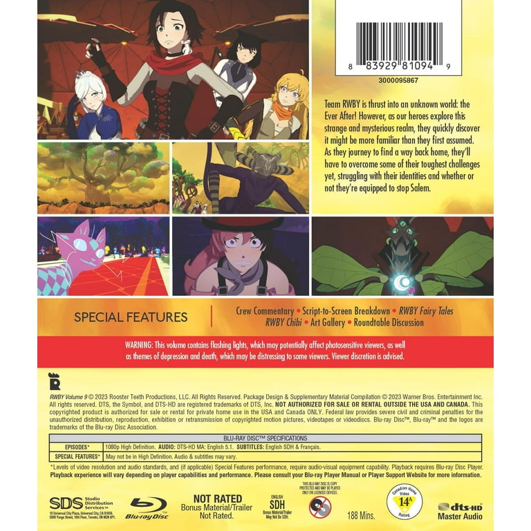 新品未開封★RWBY Volume 9 (初回生産限定版) [Blu-ray] Amazon.com: RWBY: Volume 9 (Blu-ray) : Lindsay Jones, Kara