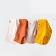 thumbnail image 6 of Pink Season Mid-rise Elastic Waistband Cotton Crotch Women Briefs Soft Solid Color Ribbed Panties, 6 of 8