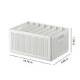 thumbnail image 3 of Foldable ABS Storage Box Organizer Multi-Size Stackable Closet & Wardrobe Organizer for Clothes Kitchen Bathroom Office Use White, 3 of 9