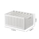 thumbnail image 3 of Organizador de Cestas Plegables de Plástico Abs - Blanco, Multitamaño (De 22,8 X 11,9 X 7,9 Cm a 44,6 X 28,8 X 22,8 Cm), Caja Apilable para Armario, Ideal para Ropa, Cocina, Baño y Oficina, 3 of 7