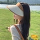 thumbnail image 3 of Sombrero ajustable con circunferencia de la cabeza de 55 a 58 cm, sombrero de paja con parte superior vacía para verano para mujer, sombrero para el sol con protección solar y, 3 of 5