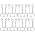 thumbnail image 2 of Anneau de Clé Séparé, 20 Pcs Anneau de Clé Fendu Pendentif Porte-Clés Fendu Clarté Remarquable, 2 of 5