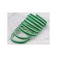 thumbnail image 2 of INSPIRE CHIC Oval Laces Two Colored Textured Stripes Shoe Laces for Sneakers 180cm/70.9" Green, 2 of 5