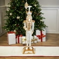 thumbnail image 2 of Northlight Christmas Nutcracker Soldier with Scepter - 25.75" - White and Gold, 2 of 5