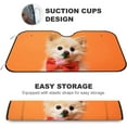 thumbnail image 4 of GZHJMY Car Front Windshield Sunshade UV Heat Protection, Foldable Auto Windshield Sun Visor for Sedan SUV Truck Winter Dog, Car Sunscreen Blocks UV Rays Heat 51x27.5inch Keep Vehicle Cool, 4 of 6