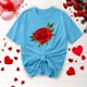 thumbnail image 2 of Camisetas de Manga Corta para Mujeres, Camiseta de Cuello Redondo Impresa de Moda, Primavera Y Verano Casual, 2 of 8