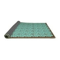 thumbnail image 2 of Ahgly Company Indoor Rectangle Abstract Turquoise Blue Contemporary Area Rugs, 8' x 12', 2 of 4