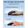 thumbnail image 3 of Wireless Mouse for Laptop, 2.4GHz Computer with USB-A&USB-C Receiver, Office Cordless Mice 6 Buttons & 3 Level DPI Small to Medium Hands, Compatible PC, Desktop, Tablet, 3 of 4