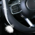 thumbnail image 4 of Bling Diamond Steering Wheel Cover Microfiber Leather Universal 15 inch Steering Wheel Protector Crystal Rhinestones Car Accessories,Breathable,Anti-Slip,Black, 4 of 6