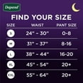 thumbnail image 4 of (2 pack) Depend Night Defense Incontinence Underwear for Women, Adult Diapers, M, 24 Count, 4 of 23
