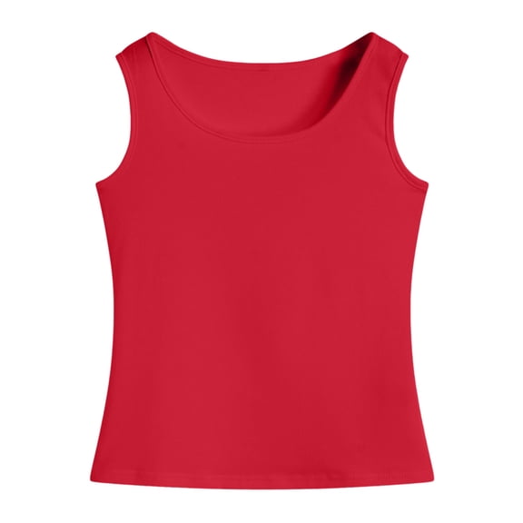 VUHXZWAF Girls Tank Tops Crew Neck Breathable Sleeveless Shirt Outdoor Vacation Going Out Size M