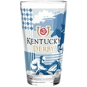 KENTUCKY DERBY GREY 16OZ PINT GLASS