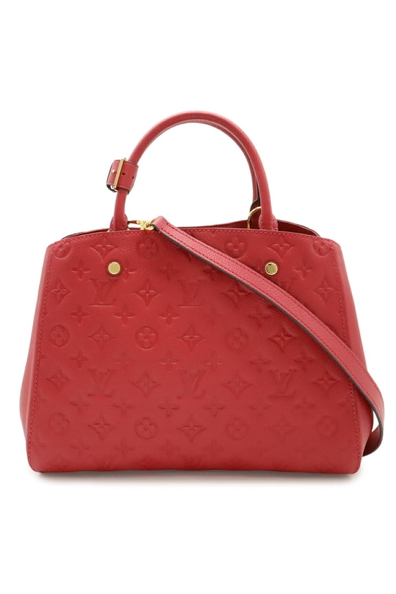 Pre-Owned LOUIS VUITTON Louis Vuitton Monogram Empreinte Montaigne MM Handbag Shoulder Bag...