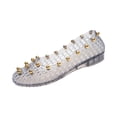 thumbnail image 2 of Willtoo Jelly Sandals Flat for Women Colorful Jelly Flats Platform Water Slides Slip on House Flat, 2 of 6