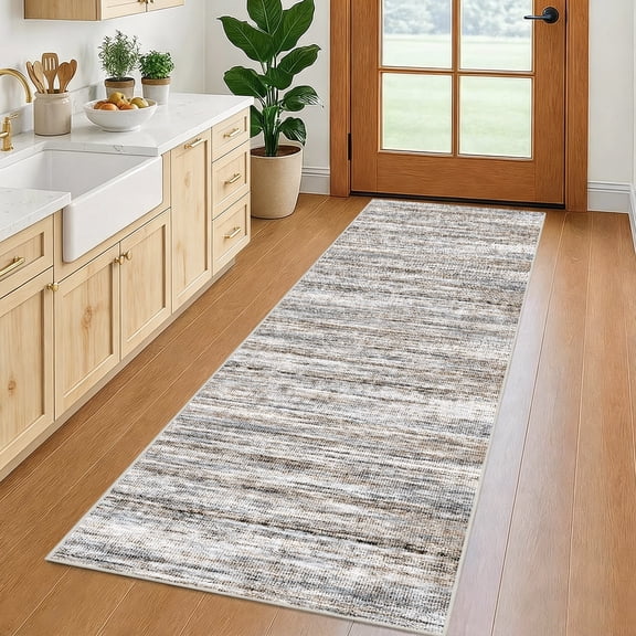 2'x6' Abstract Kitchen Runner Rug,Non-Slip Entryway Runner Laundry Rug,Soft Indoor Machine Washable Hallway Runner Rugs Throw Carpet for Living Room Bedroom Dining Room Hallway Kitchen