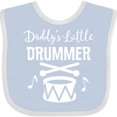 thumbnail image 3 of Inktastic Daddys Little Drummer Childs Music Boys or Girls Baby Bib, 3 of 4