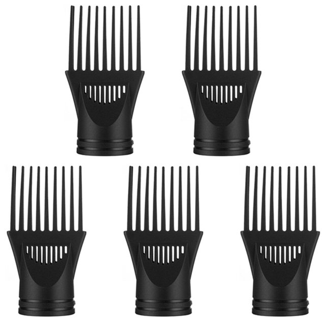 5Pcs Wide Hair Dryer Combs Hair Dryer Nozzle Replacement Reusable Hair