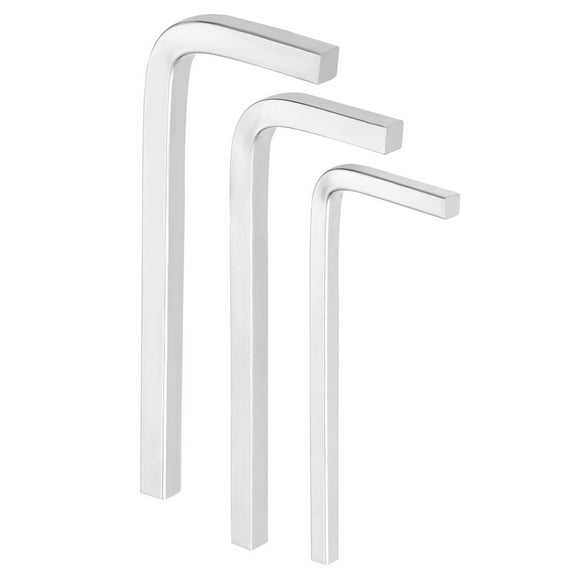 3Pcs L-Shaped Square Head Wrench 4/5/6mm Carbon Steel L-Key 4 Points Metric Bolt Wrenches Repairing Tool for Basic Home Repair DIY Project and General Applications