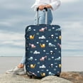 thumbnail image 3 of Lsque Modern Modern Excavator Printed Luggage Cover, Travel Luggage Protector,Scratch and Dirt Resistant, Fits 18-32 Inch Luggage - Medium, 3 of 9