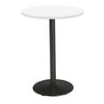 thumbnail image 3 of KFI Studios Mode 3' Round Bistro Table, Studio Teak, Black Base, 3 of 6