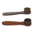 thumbnail image 2 of Wooden Long Handle Brushes Bristle Horse Hair Shoe Polish Applicator Polish Dauber Boot Buffing, 2 of 5