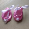 thumbnail image 4 of Zapatos De Satén De Baile De Ballet Para 18 " Doll White SM SunniMix American Dolls Shoes, 4 of 8