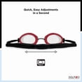 thumbnail image 2 of Dolfino Pro Launch Adult Swim Goggle - Red / Black, 2 of 7