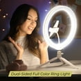 thumbnail image 3 of Vivitar 12" Full Color 3D Ring Light with Tripod and Adjustable Ball Head, Black, 3 of 16