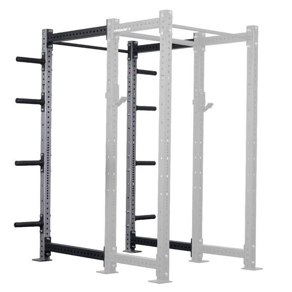 Titan Fitness X-3 Series 90" Silver Bolt-Down Power Rack Extension Kit, 36" Depth, 1000 LB Capacity, 1.25" Pull Up Bar, Weight Plate Holders, Weightlifting and Strength Training