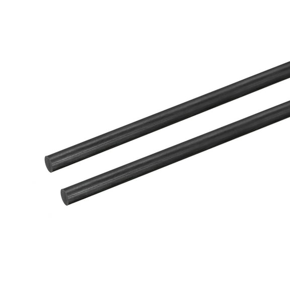 Uxcell Carbon Fiber Rod, 6mm x 300mm for RC Plane DIY Quadcopter Arm, 2 Pack