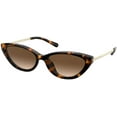thumbnail image 1 of Michael Kors MK2109U PERRY 333313 57M Dark Tortoise/Smoke Gradient Cat Eye Sunglasses For Women+FREE Complimentary Eyewear Care Kit, 1 of 3