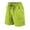 Green, variant on Dagugfen Mens Shorts Drawstring Elastic Waist Loose Casual Sports Running Shorts with Zipper Pockets
