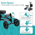 thumbnail image 5 of ZENART All-terrain Knee Scooter Foldable Walker for Foot Injuries Adult Crutch Alternative,Black, 5 of 8