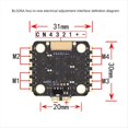 thumbnail image 3 of F722 V2 Controlador de Vuelo 35A 2-6S 4-En-1 ESC Mini Flytower 20x20MM para RC FPV Freestyle Racing Drone, 3 of 5